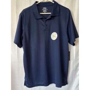 Victory Sportswear Polo Shirt‎ Blue Golf UPF 30 Moisture Wicking NWT Medium